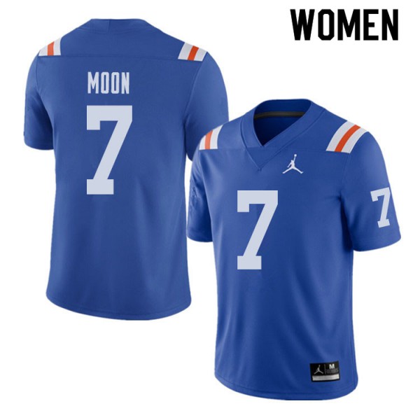 Jordan Brand Women #7 Jeremiah Moon Florida Gators Throwback Alternate College Football Jerseys